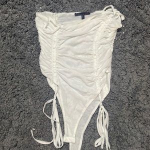White mesh bodysuit